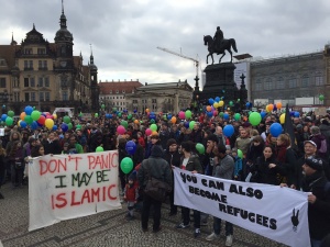 Anti-PegidaProtest in Dresden
